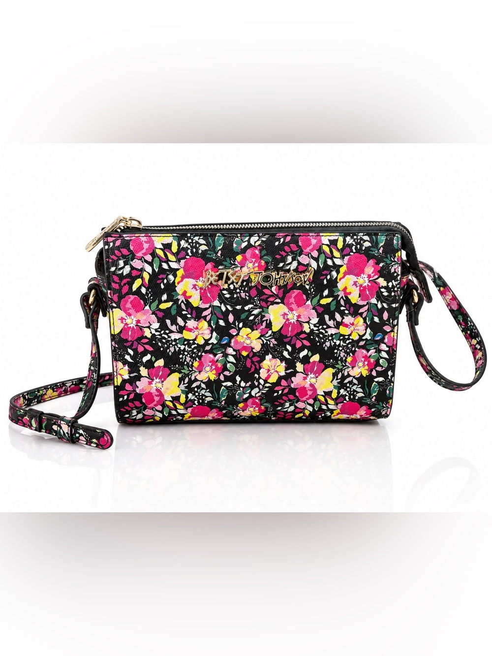 Betsey Johnson Floral Crossbody Purse